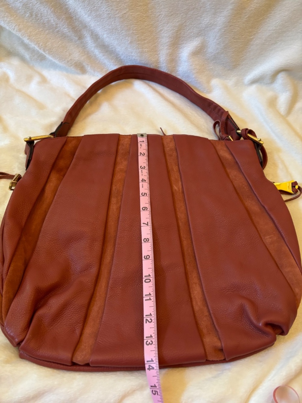 Aimee Kestenberg Leather and suede handbag - Picture 4 of 7